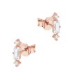 Aurora Crystal Silver Stud Earring STS-6839